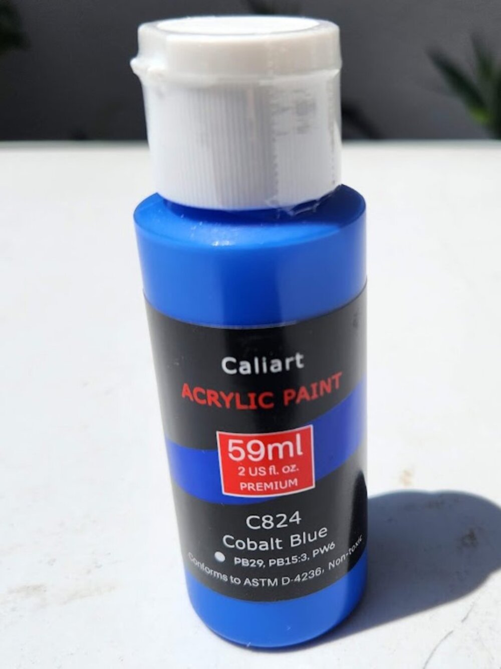 NEW Caliart Acrylic Paint Cobalt Blue C824 Color 59ml, 2oz Art Craft Paints Pain